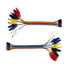 UCTRONICS Breadboard Alligator Clip Jumpers, 2x10pcs 8 inch Gator to Male & Female Jumper Wires for Testing