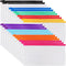 EOOUT 24pcs Poly Zip Envelope, Reusable Plastic Envelopes, 9 x 4.7 Inches, A6 Size, 10 Colors