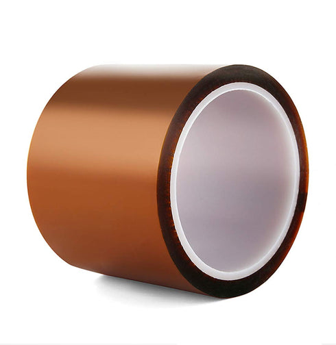 High Temp Tape (4 inch X 108 FT) | Polyimide High Temperature Resistant Tape for 3D Print Bed, Soldering, Masking