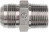 Brennan 2404-06-08 Steel JIC Flared Tube Fitting: Straight, 3/8" Tube OD JIC Male x 1/2-14 NPTF Male