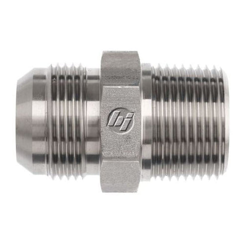 Brennan 2404-20-20 Steel JIC Flared Tube Fitting - 1-1/4" Tube OD JIC Male x NPTF Male