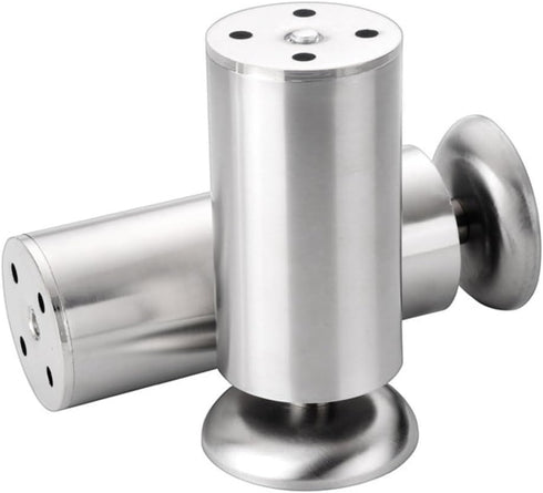 HJYCLFAZU 4Pcs 6cm 10cm 15cm 20cm 30cm Legs(12in/30cm) Adjustable Furniture Legs Stainless Steel Made, with Rubber