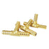 Nigo Industrial Co. 3-Way Tee Brass Hose Fitting, 1/4" ID Hose Barb Pipe Fitting, Pack of 3