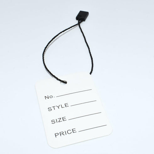 Hang Tag String Black 7" 1000Pcs Nylon Snap Lock Pin Loop Fastener Hook Ties for Easy Attachment
