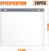 Album, 20 Sleeves/Pack Race Bib Holder, Bib Number Sleeves, Vinyl Sheet Protectors, Runner's Race Bib Display Holder