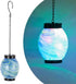 Solar Hanging Lanterns Outdoor, Waterproof Solar Glass Lights, Color Changing Led Lamp