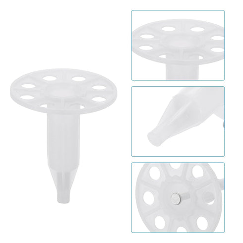 PATIKIL 55mm Perforated Insulation Pins, 50 Set Insulating Nails for Fixing Foam Board to Masonry Wall or Ceiling