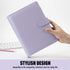 Sooez A5 Notebook Photocard Binder, 6 Budget Binder Ring Planner with Stylish Design, Dark Green