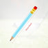 Outus 72 Pieces Golf Pencils Half Pencils with Eraser Baby Shower Pencils Mini Pencils for kids for Baby Shower Bridal Shower Wedding Golf School Office(Light Blue)