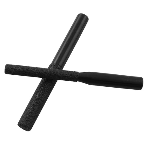 LQ Industrial 2PCS 6.35mm Diamond Straight Router Bit Black Brazed Quartz Stone Jointing Knife with Handle for Cutting