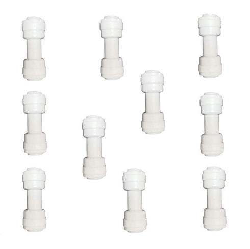 10 pcs 1/4" Straight Type Quick Connect Push Fittings for RO Water Purifiers