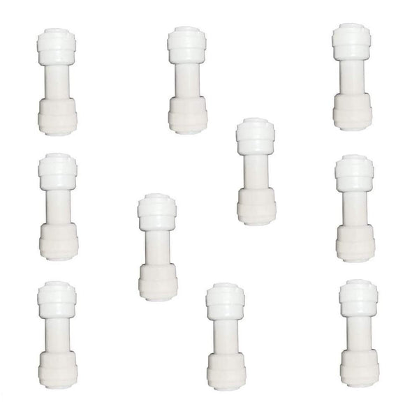 10 pcs 1/4" Straight Type Quick Connect Push Fittings for RO Water Purifiers