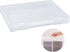 Marte Vanci Portable A4 File Box with Lid, Clear Plastic Storage Container with Handle for Photo Scrapbook Craft Art
