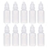 uxcell 20ml Plastic Dropper Bottles - Empty Squeezable Dropper Bottle with Cap, White, Pack of 20