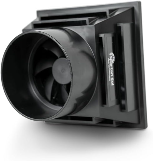 Spartan Sol 3 4 6x6x4.5 Solar Ventilation Fan - Universal Fit for and Pipes - Portable Exhaust Fan For Porta Potty