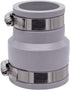 Fernco Reducing Flexible PVC Pipe Coupling, 2-in. x 1-1/2-in. for Plumbing Connections