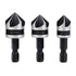 3Pcs Countersink Drill Bits - 90 Degree Chamfering Drill Bit Set with 1/4'' Hex Shank for Woodworking, Carbon Steel