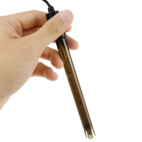 200cm 0-14pH Probe Test | BNC Connection | High Accuracy pH Electrode for Lab and Industrial Use, Calibration Solutions Included