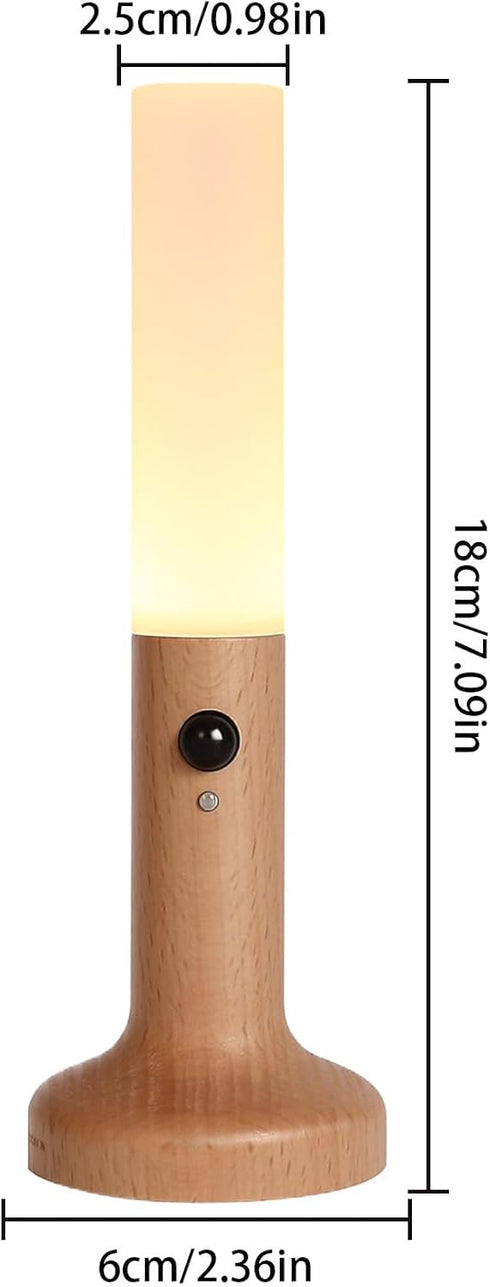 Generic 2.5x6x18cm Lightweight - Rechargeable Table Lamp, Bedside Lamp with Stable Base, Sturdy Bedroom Nightlight