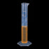 uxcell Plastic Graduated Cylinder, 25ml Measuring Cylinder, Test Tube Beakers, Clear Hex Base
