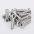 1/4-20 x 1" Flat Head Socket Cap Screws, Stainless Steel 18-8 (304), Full Thread, Bright Finish, 25 PCS