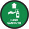 Foizpput Hand Sanitizer Circle Shape 12 Inch Metal Sign for Yard, Fence, or