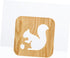 Wooden Carved LED Squirrel Night Light for Bedroom & Living Room