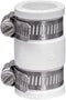 Fernco 1056-075 3/4-in. Flexible PVC Condensate Pipe Coupling in White for Plastic and Copper Plumbing