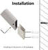Towel Hooks Brushed Nickel Stainless Steel - 2 Pack Heavy Duty Modern Wall Hooks for Bathroom and Living Room