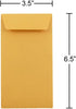 JAM PAPER #7 Coin Business Envelopes, 3 1/2 x 6 1/2, Brown Kraft Manila (50/Pack)