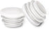 MewuDecor 16mm (5/8 Inch) Round Plastic Plug, Round White Plastic End Cap,