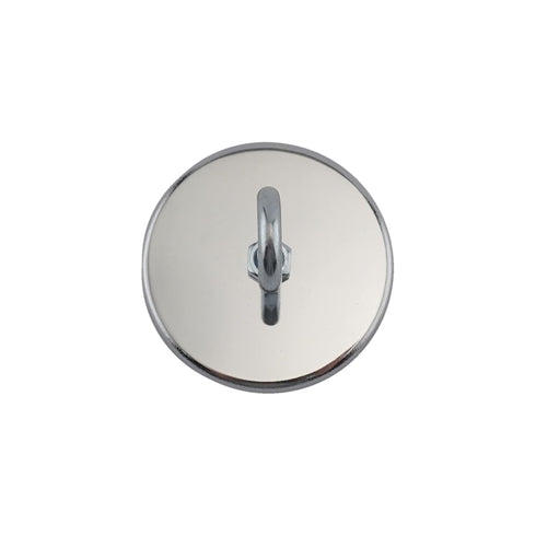 Master Magnetics Round Base Magnet with Eyebolt, 2.65" Diameter, 65 Pound Pull, Pack of 2