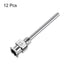 12pcs 13Gauge Stainless Steel Dispensing Needles, 1" All Metal Blunt Tips Luer Lock for Glue, Ink, Lab Use