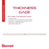 Starrett Stainless Steel Thickness Gage or Feeler Stock with Rounded Ends - Ideal for Carpenters and Home Improvement - 12" x 0.500" Size of Leaves, 0.026 Thickness - 667S-26