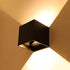 Gsycle LED Square up and Down Light, Up and Down Outdoor Wall Lights Fixture Aluminum Hardwired Square Modern Wall
