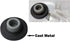 QCAA Heavy Solid Metal Wall Mount Concave Door Stop - 2-1/2" Diameter, ORB Oil Rubbed Bronze