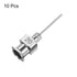 10pcs 20Gauge Stainless Steel Dispensing Needles, Luer Lock Blunt Tips for Thick Liquids, Ink, Glue, Lab Use, 1/2"