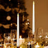 Pssopp 2pcs LED Taper Candles, Flameless Electronic Candle Light for Festivals and Parties