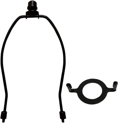 RddenIy 6" Lamp Shade Harp Holder and E26 Light Base UNO Fitter Adapter