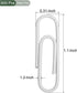 YOKIVE 600 Pcs Paper Clips, Smooth Surface Office Clips with Box, White, 1.1-Inch, Great for Home, Art, Daily Use