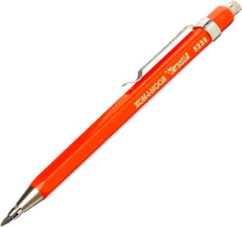 Koh-I-Noor 2mm Short Mechanical Clutch Lead Holder Pencil - Red