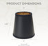 CS-115BLK/GL 3 4.25 4.25 Royal Designs, Inc. Empire Black Parchment Chandelier Shade with Gold Lining, x x