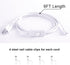 TRLIFE T5 T8 6FT T5 T8 (4 Pack) Power Cord, Long LED Light Cord with On/Off Switch, LED Wire Connector Power Cord
