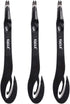 Eagle Staple Remover, Push-Style Staple Puller with Built-in Letter Opener, 3-Pack, Black