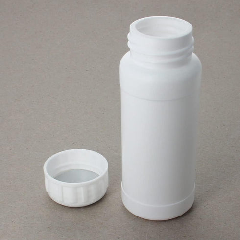 Bettomshin 10 Pcs 100ml PE Plastic Wide Mouth Lab Reagent Bottle for Liquid/Solid Sample Storage, White