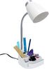 All The Rages 18.5" Creekwood Home Flexible Gooseneck Organizer Desk Lamp with Phone/iPad/Tablet Stand for Office