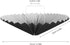 Ipetboom 2pcs 31cm Umbrella Pleated Lamp Shades for Table and Floor Lamps Fabric Black and White Diameter for Living