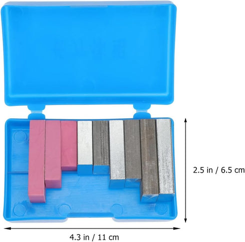 9pcs Laboratory Apparatus Iron Block Aluminum Block Density Block Cuboid Group Metal