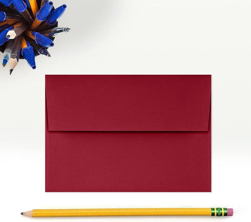 LUXPaper 4Bar A1 Invitation Envelopes, Peel & Press, 50 Qty, Garnet Red, 80lb. Text