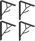 Mocomax 8 Inch Decorative Shelf Brackets, Heavy Duty Floating Shelves, Wall Mount